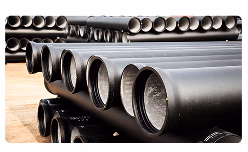 ISO2531 K9 Push on Joint Zinc Coated Ductile Iron Pipes Round Ductile Pipe 6 Meter Long Di Pipe Factory for Water Supply